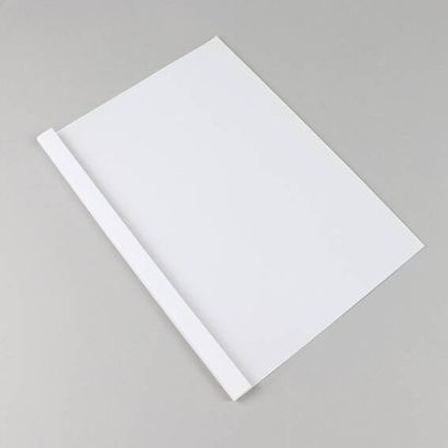 Thermobindemappe A4, Karton, bis 40 Blatt, weiß 4 mm