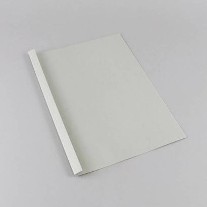 Thermobindemappe A4, Lederkarton, 30 Blatt, grau | 3 mm | 250 m