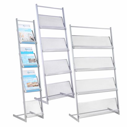 Présentoir pour magazines DOVER, argent 