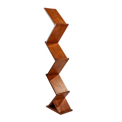 Présentoir brochures en bois Zig-Zag 5x A4 