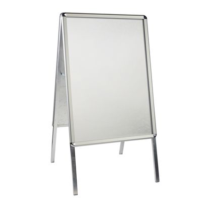 Kundenstopper A1 Outdoor SOLID-STOP Rondo | silber | 25 mm