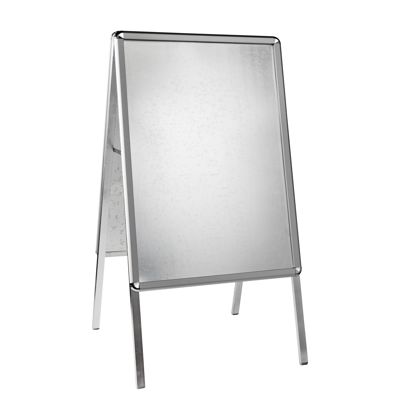 Kundenstopper A1 Outdoor SOLID-STOP Rondo | silber | 32 mm