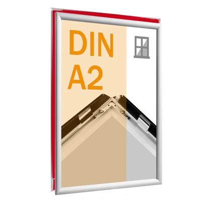 Fenster Klapprahmen A2 silber