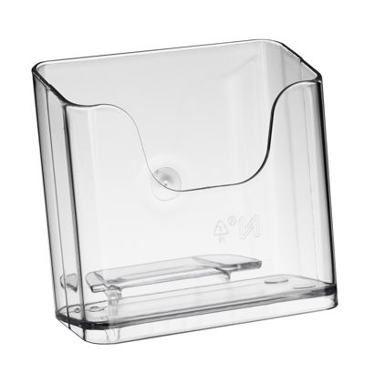 Porte-brochure, polystyrène, transparent PTXE 1 x portrait | A6