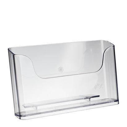 Porte-brochure, polystyrène, transparent PTXE 1 x format paysage | A5