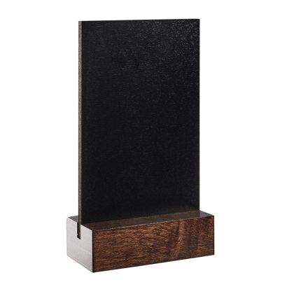 Tableau ardoise de table noir|brun foncé  | A6 - 105 x 148 mm 