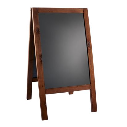 Stop-trottoir en bois WOOD-STOP Pro L extérieur, ardoise 53 x 80 cm, marron 