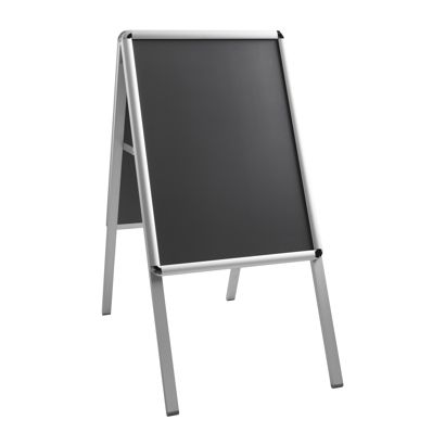 Kundenstopper A2 AIR-STOP, 25 mm Profil Rondo | silber