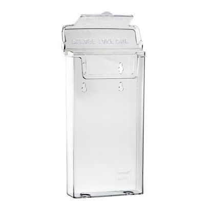 Prospektbox wetterfest mit Deckel, Polystyrol, transparent, robust, Taymar 