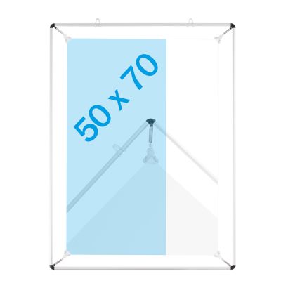 Cadre tendeur d'affiche, argent B2