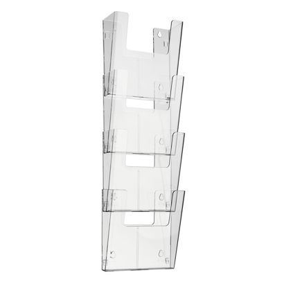 Wandprospekthalter, Polystyrol, transparent PTXK Hochformat | A4
