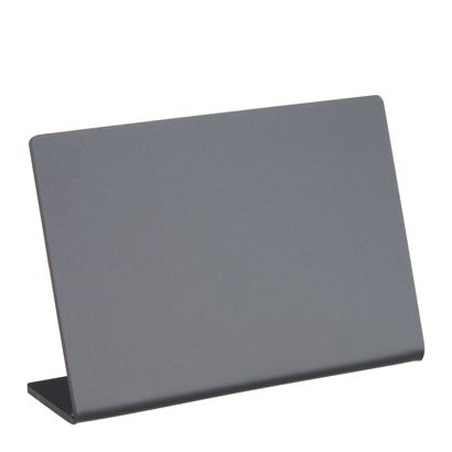 Ardoise de table en forme de L, noire 100 x 70 mm  | paysage 