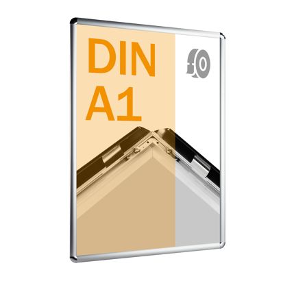Klapprahmen A1, selbstklebend silber  | Rondo 