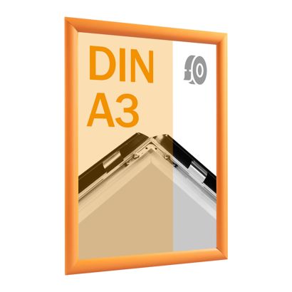 Klapprahmen A3, selbstklebend Gehrung | orange