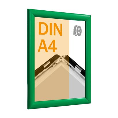 Klapprahmen A4, selbstklebend Gehrung | grün