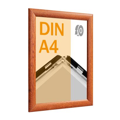 Klapprahmen A4, selbstklebend holzoptik  | Gehrung 