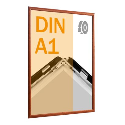 Cadre clic-clac rabattable, aluminium, A1, adhésif null | null