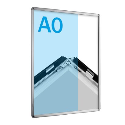 Klapprahmen A0 Standard Rondo | silber | 32 mm