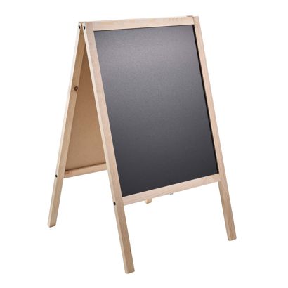 Kundenstopper Holz WOOD-STOP Lite M, 53 x 66 cm hellbraun 