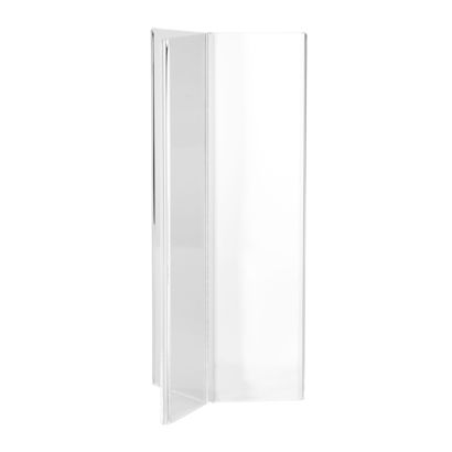 Porte-menu en Y, acrylique, 1/2 DL (53 x 210 mm)