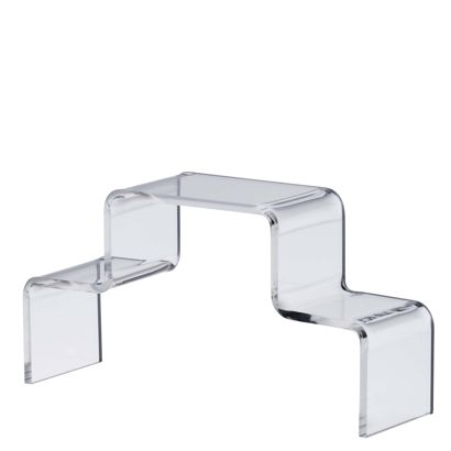 Deko Treppe, Acryl transparent | 175 x 90 x 50 mm | doppelseitig