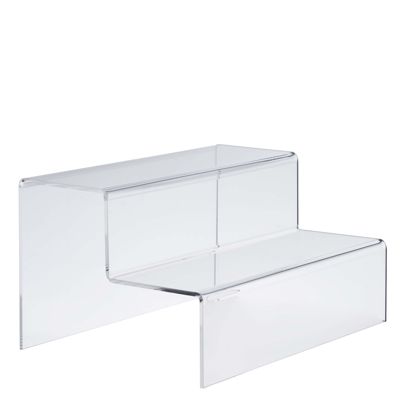 Deko Treppe, Acryl 300 x 170 x 220 mm  | transparent  | 2-stufig 
