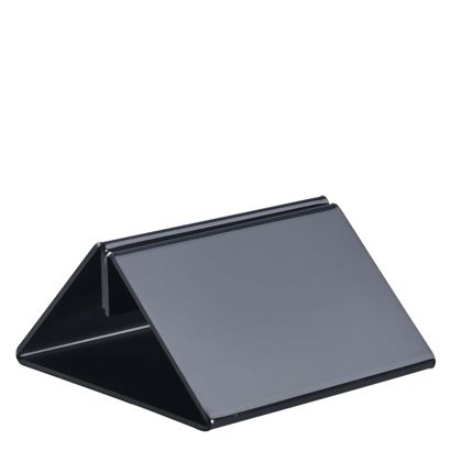 Menükartenhalter, Acryl schwarz | 100 mm