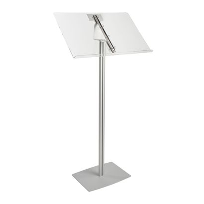Pupitre classeur sur pied, 2 x A4, argent 