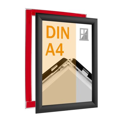 Cadre clic-clac pour vitrine A4 null