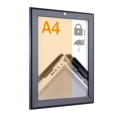 Cadre clic-clac A4, verrouillable, étanche pour l’extérieur, null