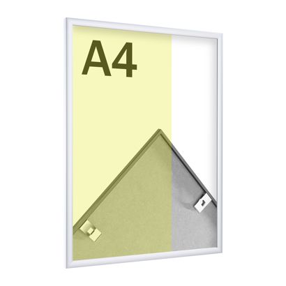 Alu-Bilderrahmen, Styrol klar silber | A4 21 x 29,7 cm | matt