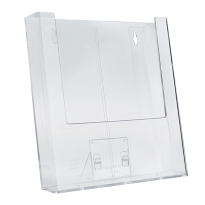 Prospekthalter Wand/ Stand, Polystyrol, Taymar 1 x Hochformat | A4