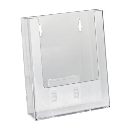 Prospekthalter Wand/ Stand, Polystyrol, Taymar 1 x Hochformat | A5