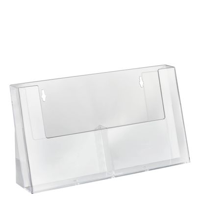 Prospekthalter, Fächer parallel, Polystyrol, Hochformat, transparent, Taymar 2 | A5