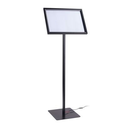 Infoständer A3 LED mit Klapprahmen schwarz