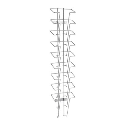 Wandprospekthalter JACKSON aus Draht, Metall, silber 9 | Hochformat | A5