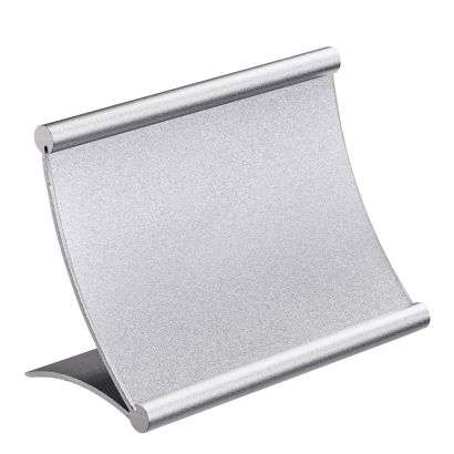 Tischaufsteller Alu silber | 120 x 80 mm