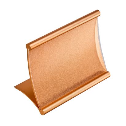 Tischaufsteller Alu gold | 120 x 80 mm