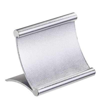 Tischaufsteller Alu silber | 50 x 70 mm