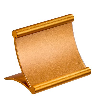 Tischaufsteller Alu gold | 50 x 70 mm