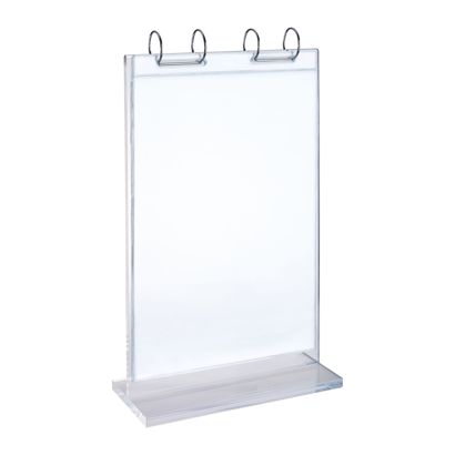 T-Aufsteller FLIP mit Ringmechanik und PVC-Taschen A4