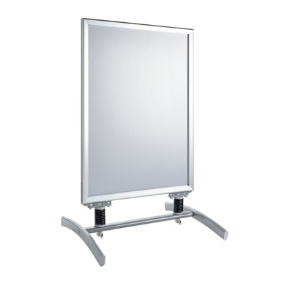 Kundenstopper SPIDER A1, windfest, 32 mm Profil, silber  silber 