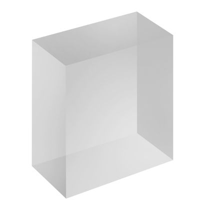 Acrylblock, transparent 100 x 100 x 50 mm 