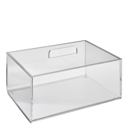 Acrylbox mit Deckel 240 x 175 x 100 mm | aufliegender Deckel