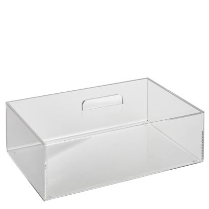 Acrylbox mit Deckel 300 x 200 x 100 mm | aufliegender Deckel