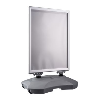 Stop-trottoir B2 STORM-STOP Lite avec réservoir d'eau, résistant au vent, profilé de 32 mm, coins en onglet null