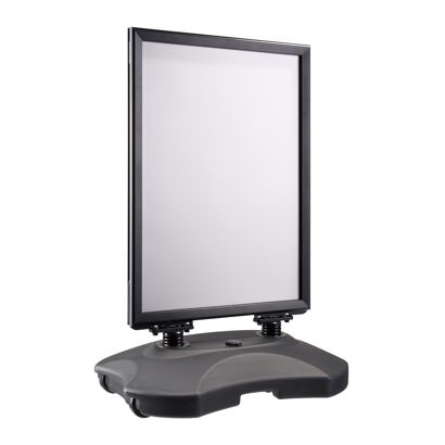 Stop-trottoir B2 STORM-STOP Lite avec réservoir d'eau, résistant au vent, profilé de 32 mm, coins en onglet null