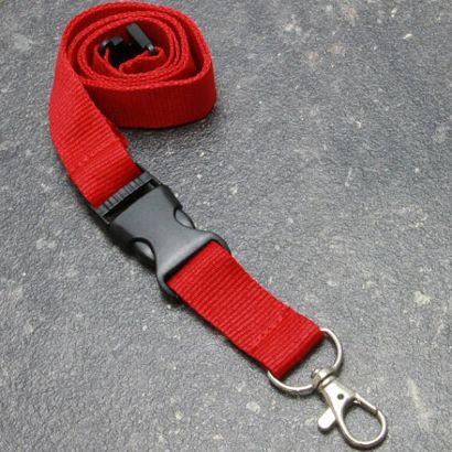 Lanyard avec fermeture de sécurité rouge 