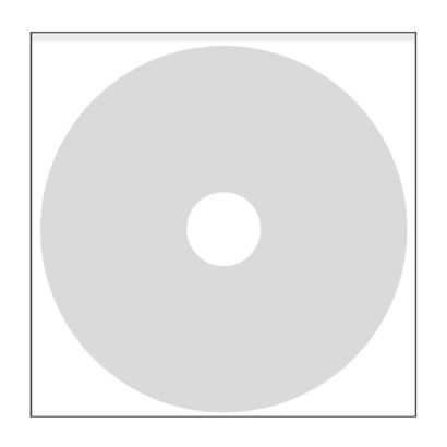 CD-Taschen, selbstklebend, transparent 