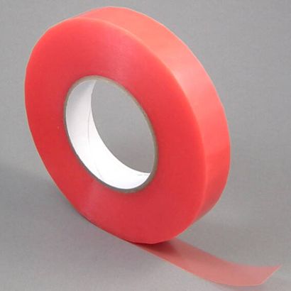 Ruban adhésif en PET double face, fort adhésif acrylique, film de protection rouge, TLM21 19 mm
